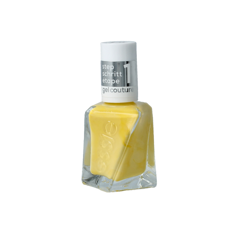 Essie Gel Rev It Up nail polish bottle, 13.5 ml, with bright red color and sleek packaging, suitable for long-lasting gel manicure.