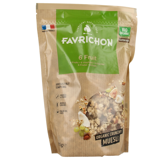 Favrichon 6 Vruchten muesli bio 375.00 Gram
