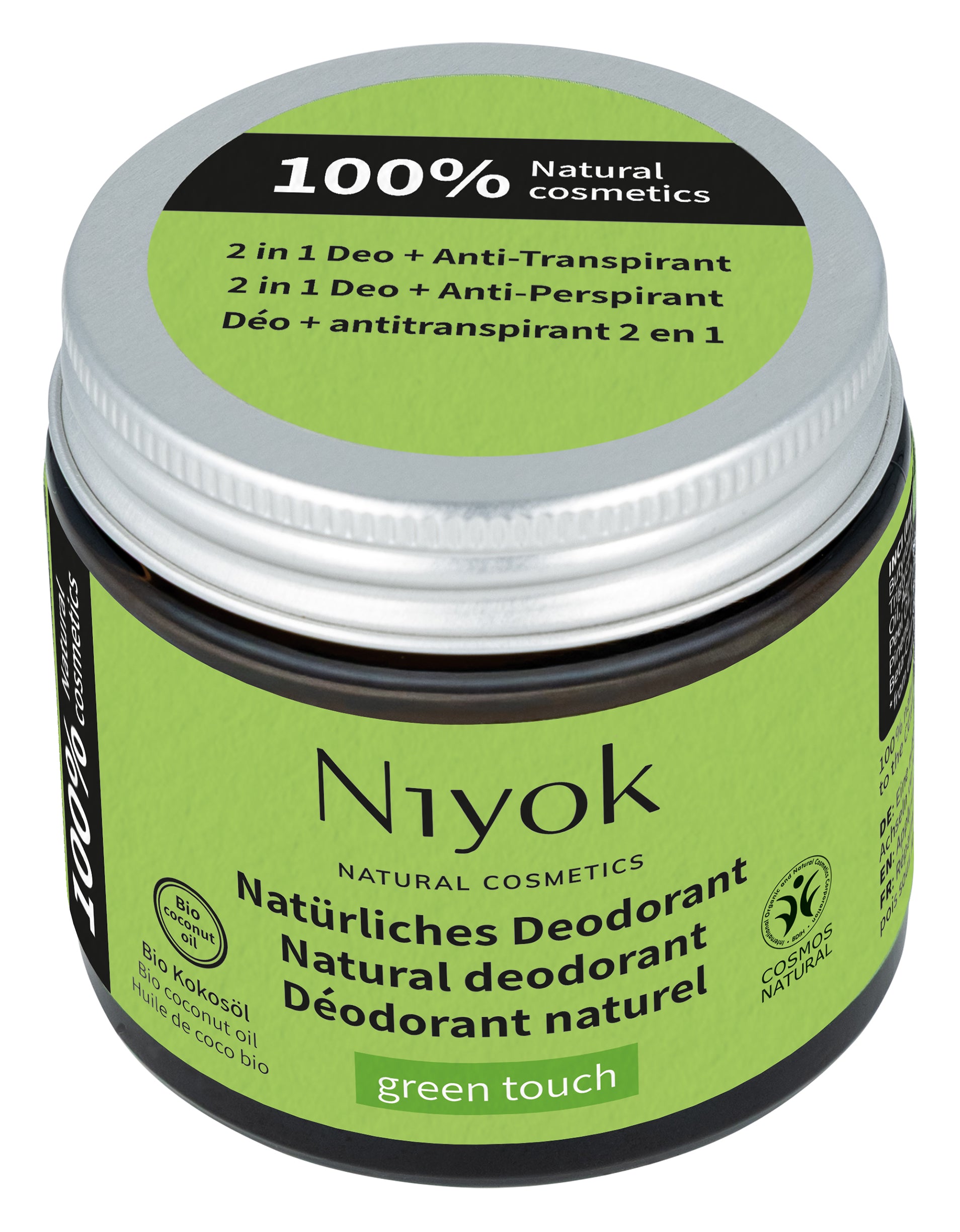 Niyok deo/antitranspirant green touch 40.00 Milliliter
