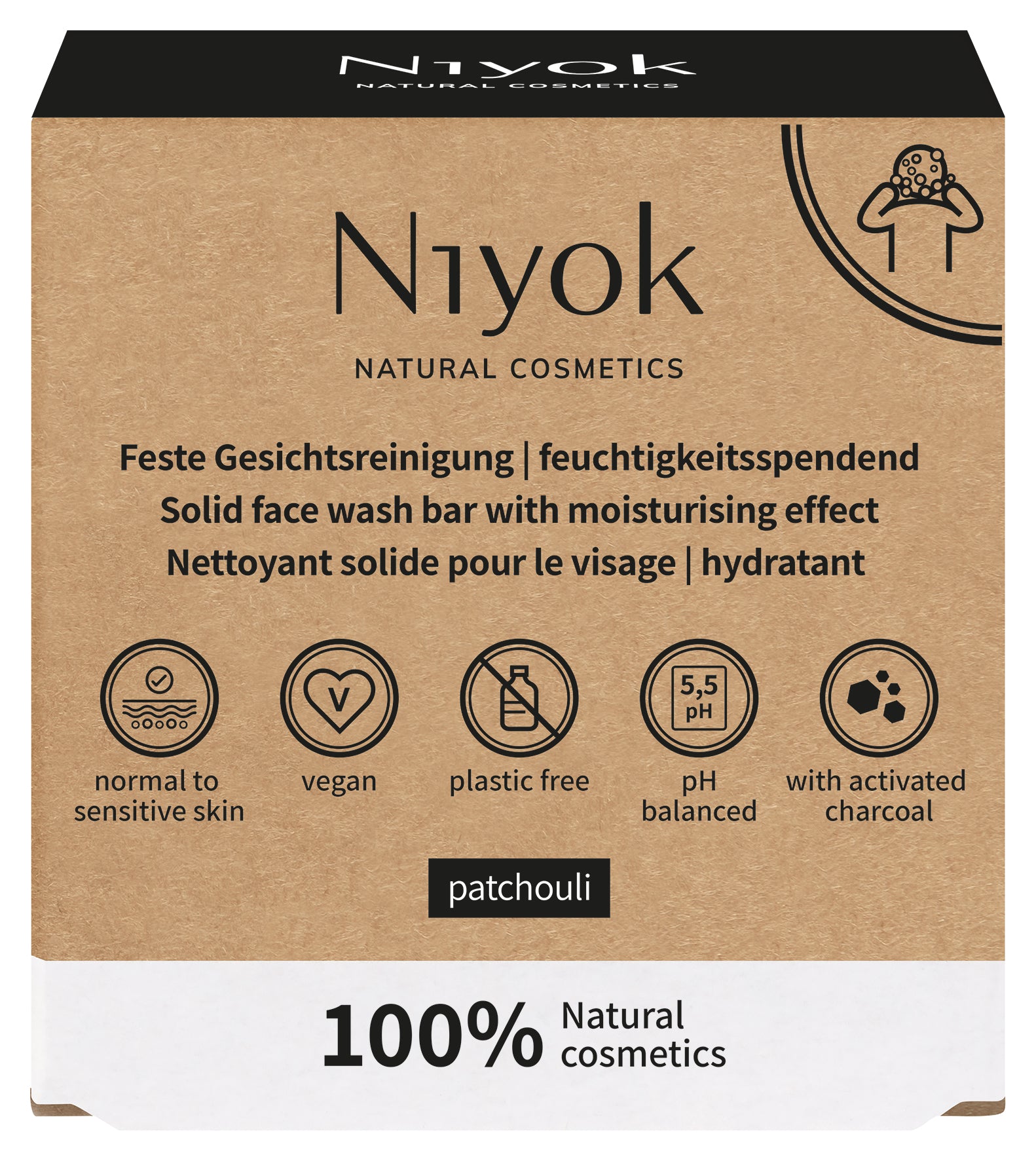 Niyok Gezichtsreiniger patchouli 80.00 Gram