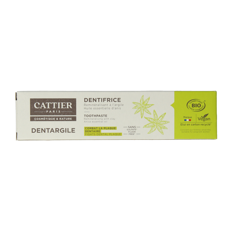 Cattier Tandpasta anijs 75 Milliliter
