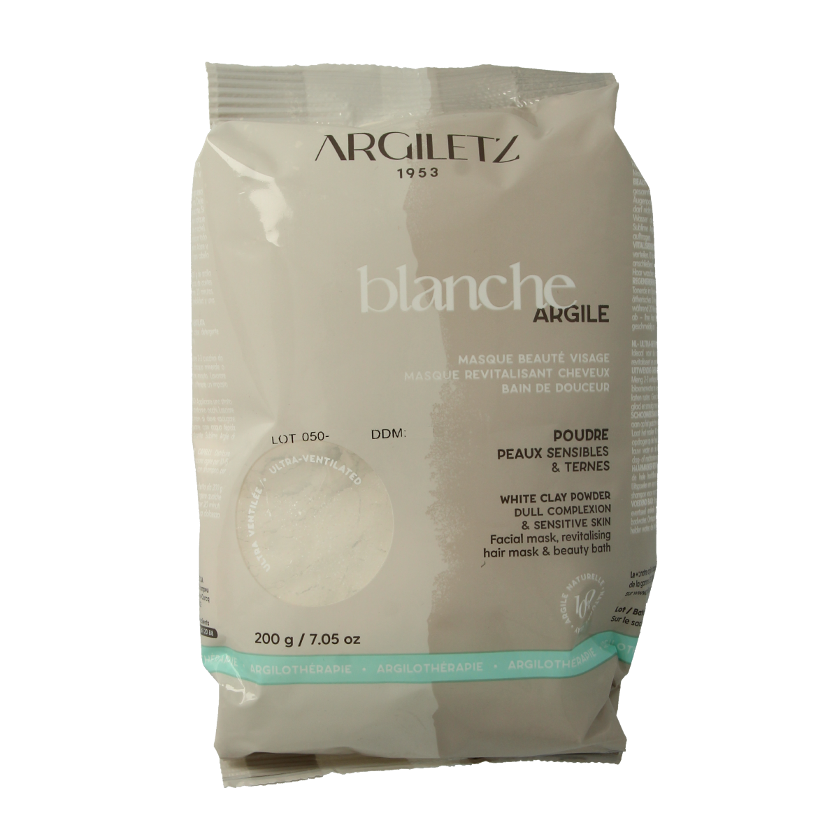 Argiletz Klei superfijn wit 200.00 Gram