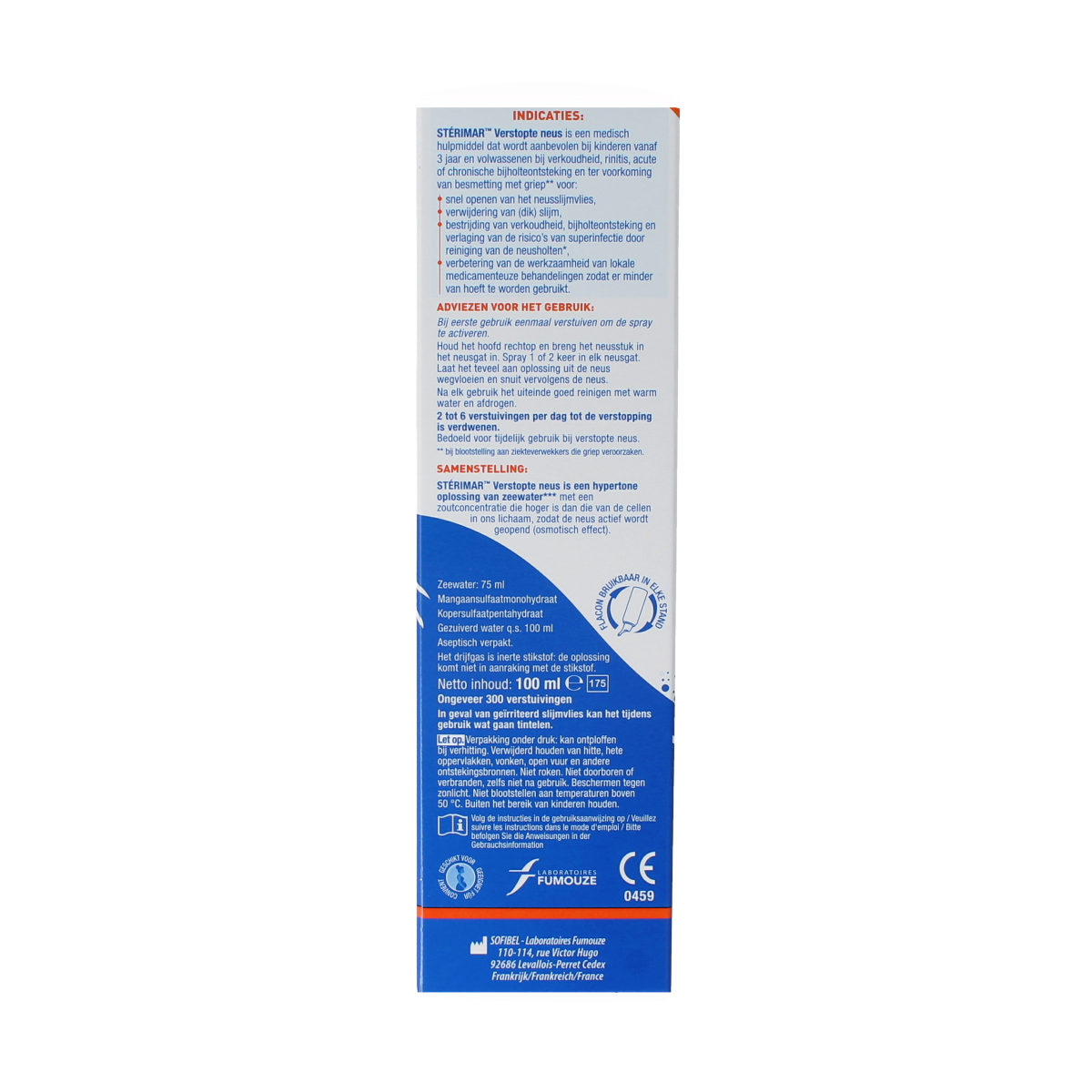 Sterimar Verstopte neus 100.00 Milliliter