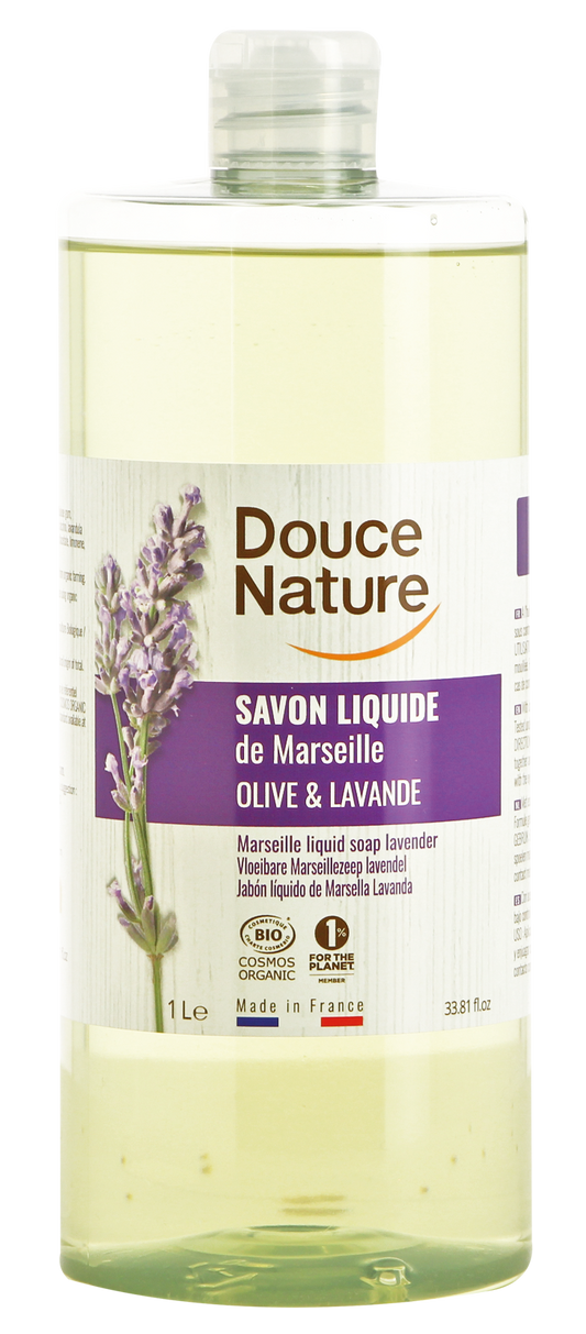 Douce Nature Zeep Marseille vloeibaar lavendel bio 1.00 Liter
