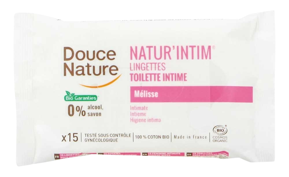 Douce Nature Intieme hygienische doekjes katoen bio 15.00 Stuks