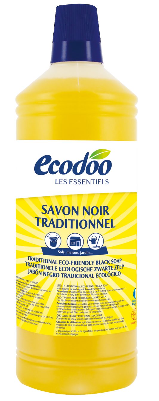 Ecodoo Zwarte zeep eco 1.00 Liter
