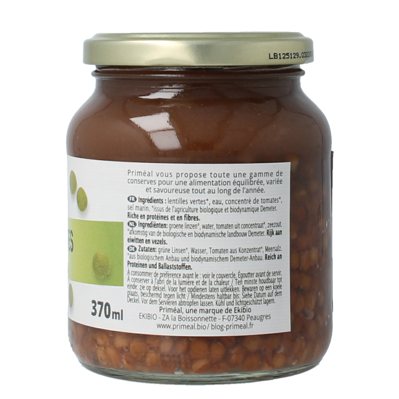 Primeal Linzen groen demeter bio 370 Milliliter