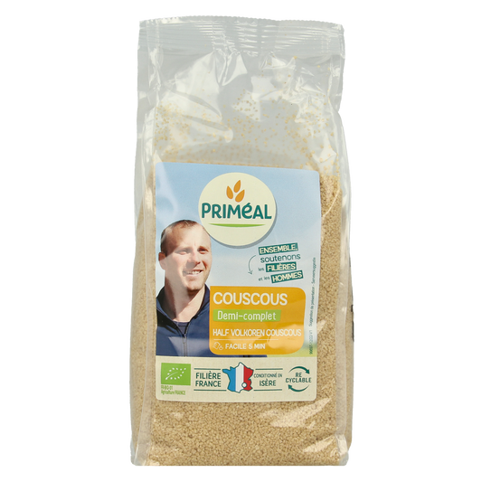 Primeal Couscous halfvolkoren bio 500.00 Gram