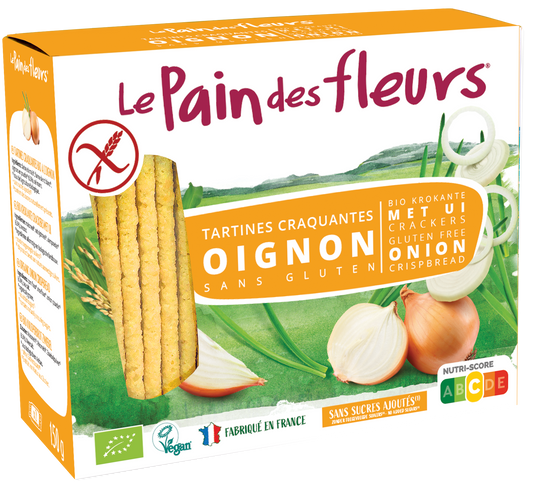 Pain Des Fleurs Krokante crackers ui glutenvrij bio 150 Gram