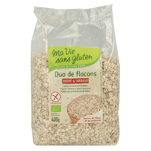 Ma Vie Sans Haver en boekweit vlokken glutenvrij bio 400.00 Gram
