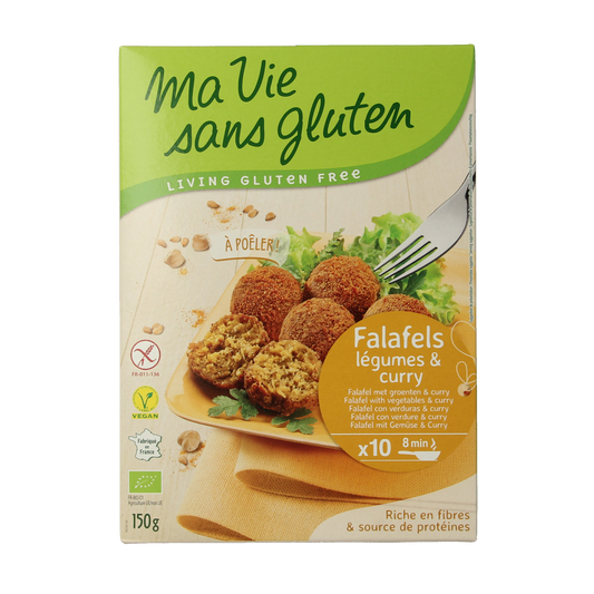 Ma Vie Sans Falafel met groente & curry glutenvrij bio 150.00 Gram