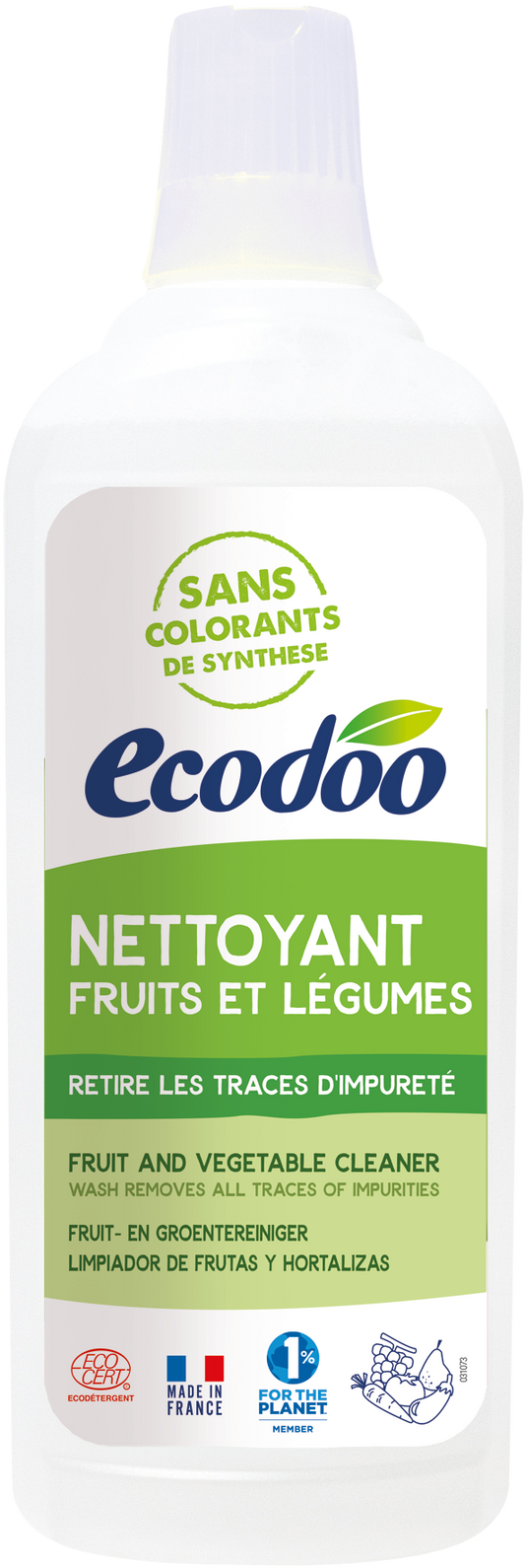 Ecodoo Fruit en groente reiniger bio 750.00 Milliliter