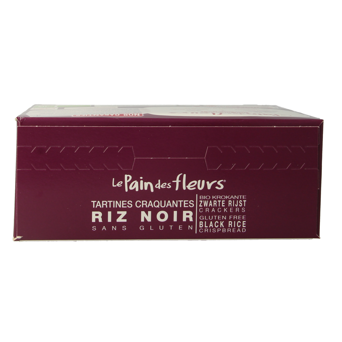 Pain Des Fleurs Krokante crackers zwarte rijst glutenvrij bio 150.00 Gram