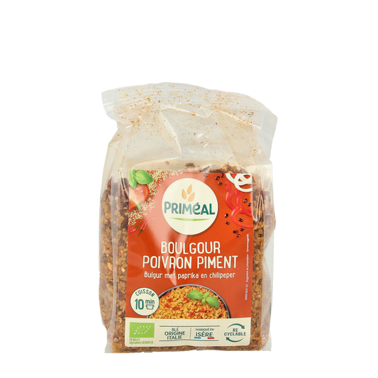 Primeal Bulgur met paprika en Spaanse peper bio 300.00 Gram