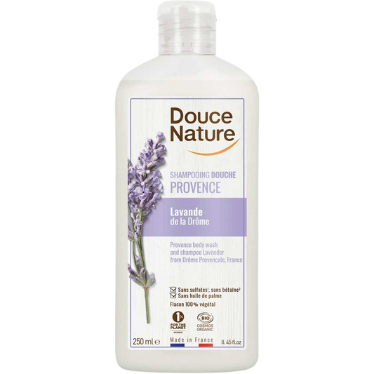 Douce Nature Douchegel & shampoo lavendel provence bio 250.00 Milliliter
