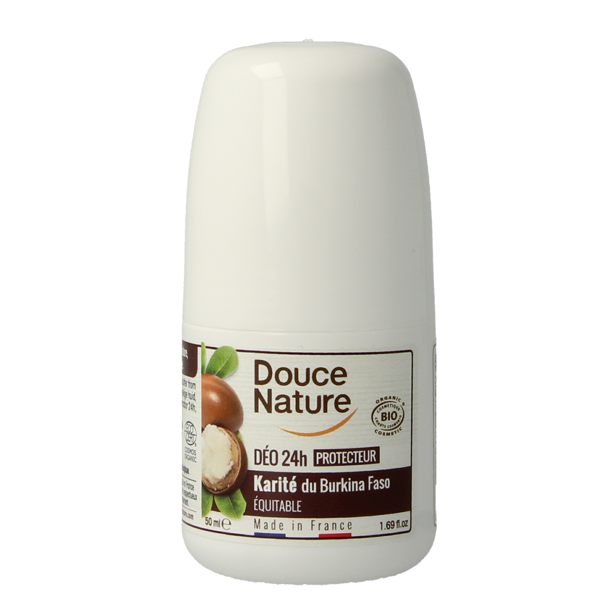 Douce Nature Deodorant roll on met karite sheabutter 24h bio 50.00 Milliliter