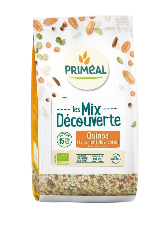 Primeal Mix van quinoa, rijst & rode linzen bio 400.00 Gram
