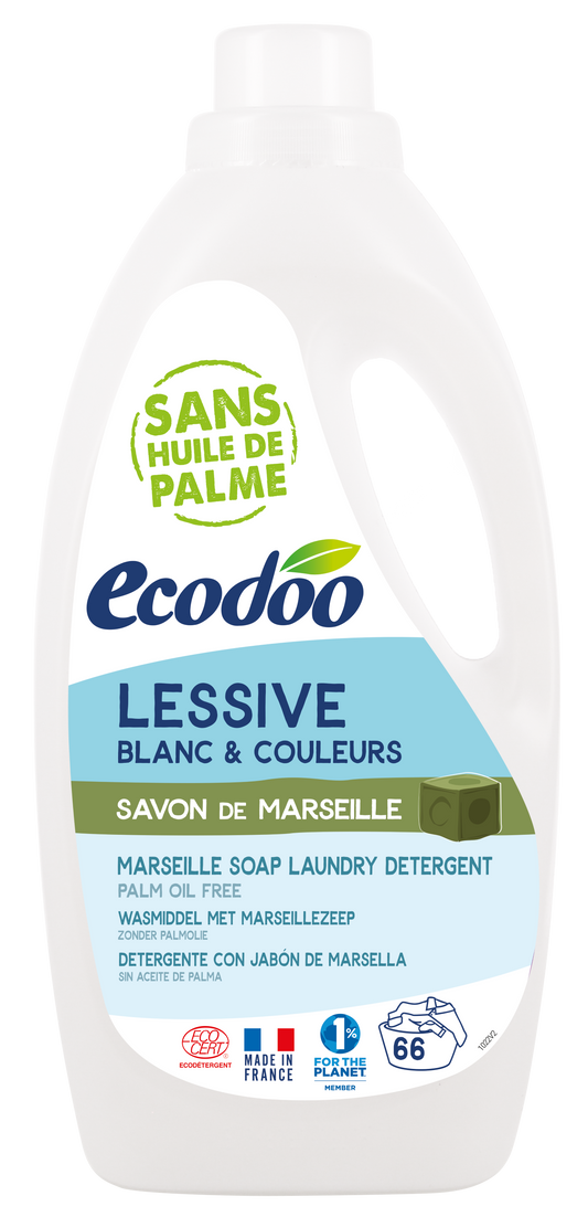 Ecodoo Wasmiddel vloeibaar Marseille zeep 2.00 Liter