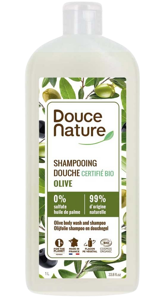 Douce Nature Douchegel & shampoo olijf 1.00 Liter