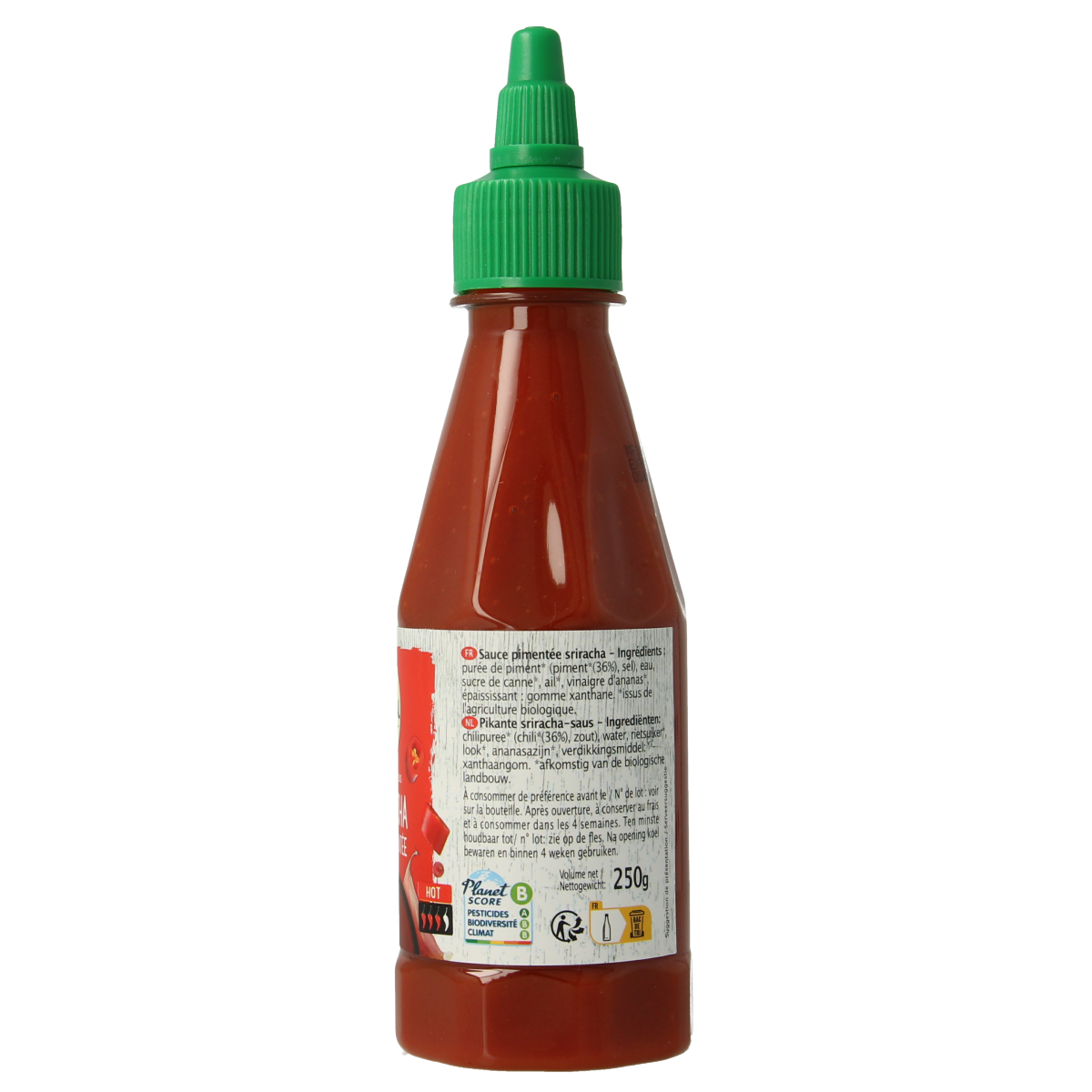 Primeal Chilisaus sriracha pittig bio 250.00 Gram