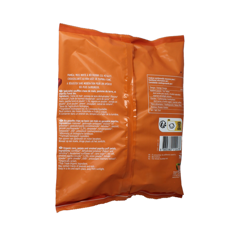 Primeal Chips gerookte paprika bio 75 Gram