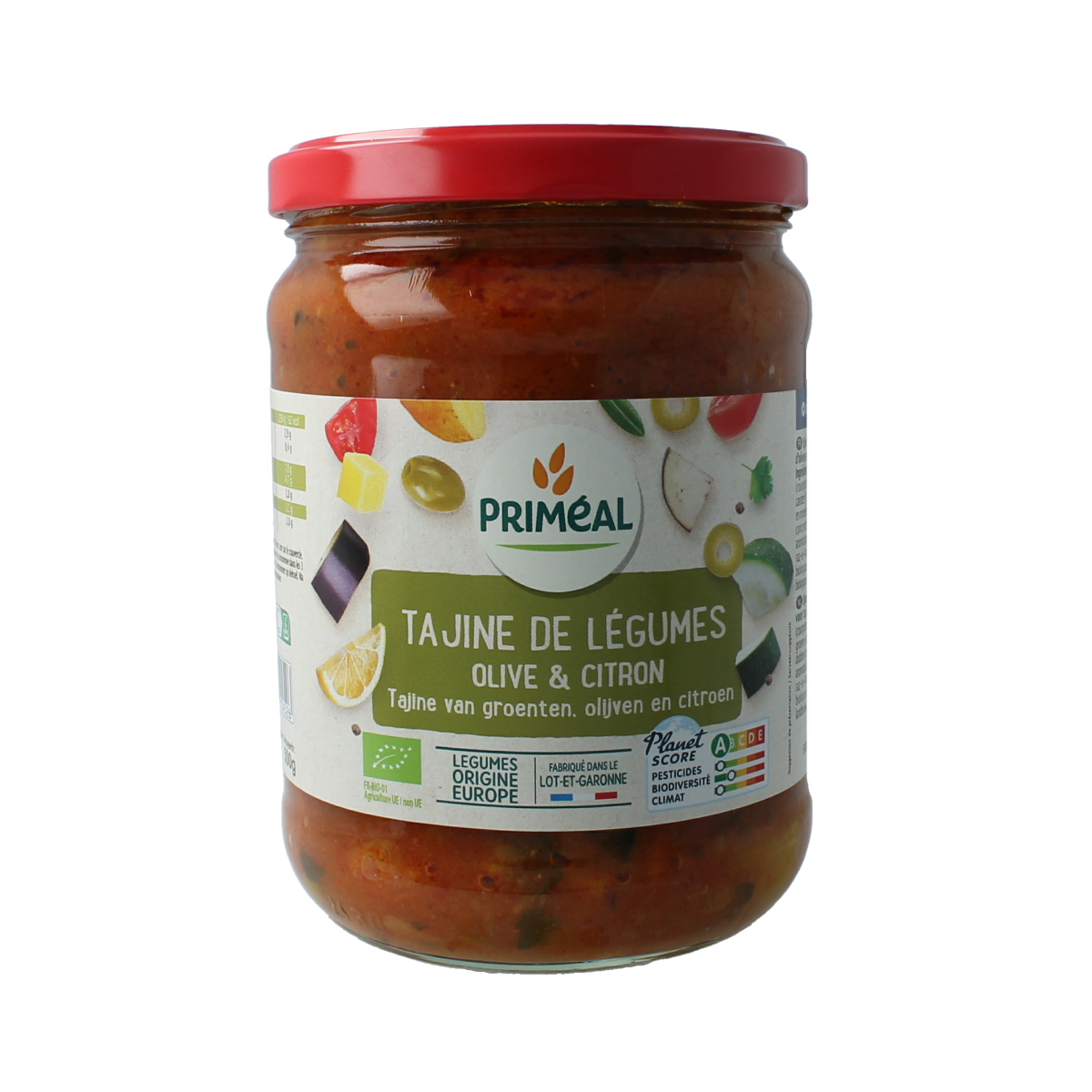 Primeal Groentetagine met olijven en citroen 500.00 Gram