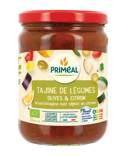 Primeal Groentetagine met olijven en citroen 500.00 Gram