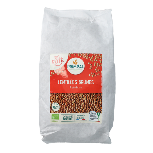 Primeal Bruine linzen bio 500.00 Gram