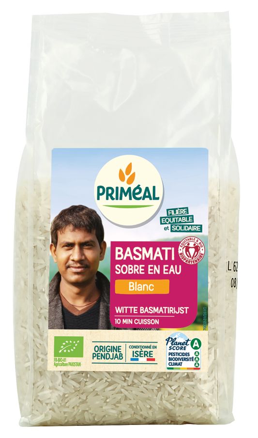 Primeal Witte basmati rijst bio 1.00 Kilogram