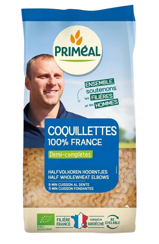 Primeal Halfvolkoren hoorntjes bio 500 Gram