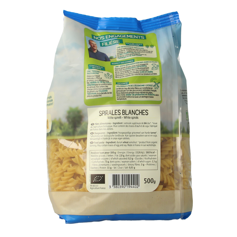 Primeal Witte spirelli bio 500 Gram