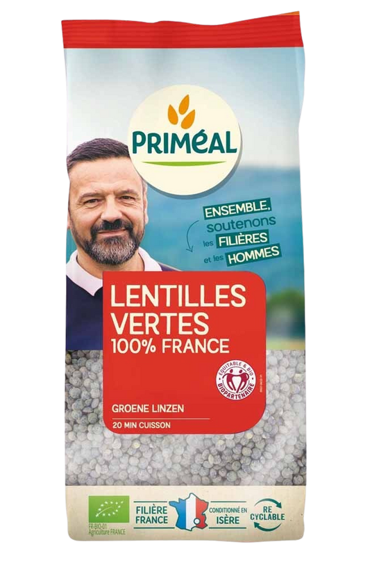 Primeal Linzen groen bio 500.00 Gram