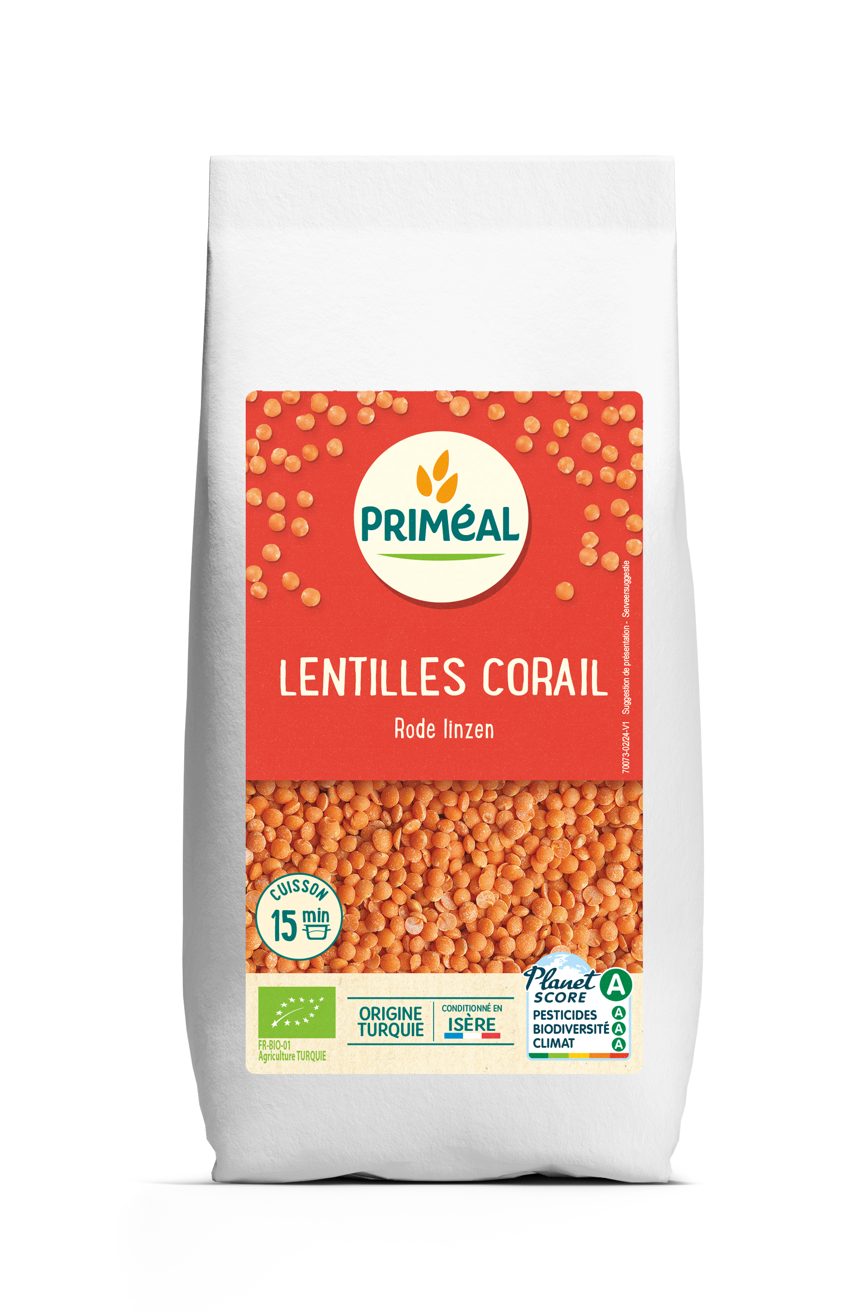 Primeal Linzen koraalrood bio 1 Kilogram