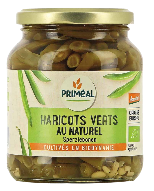 Primeal Haricots verts sperziebonen demeter bio 340.00 Gram