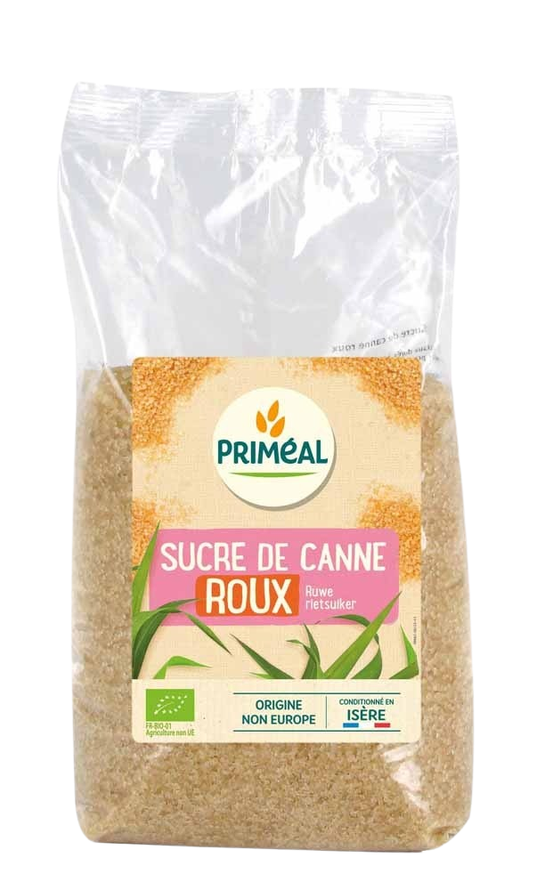 Primeal Bruine ruwe rietsuiker bio 1.00 Kilogram