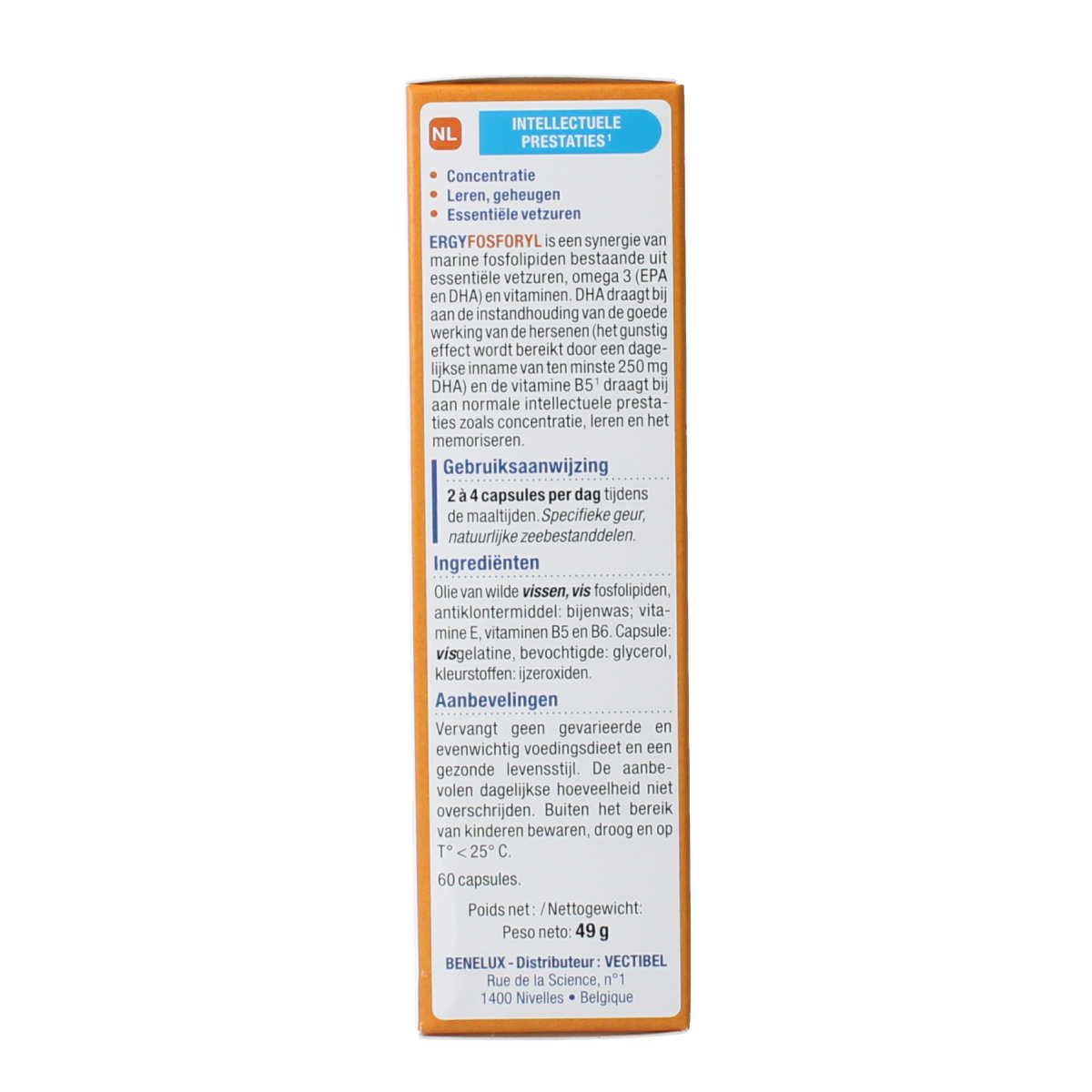 Nutergia Ergyfosforyl 60.00 Capsules