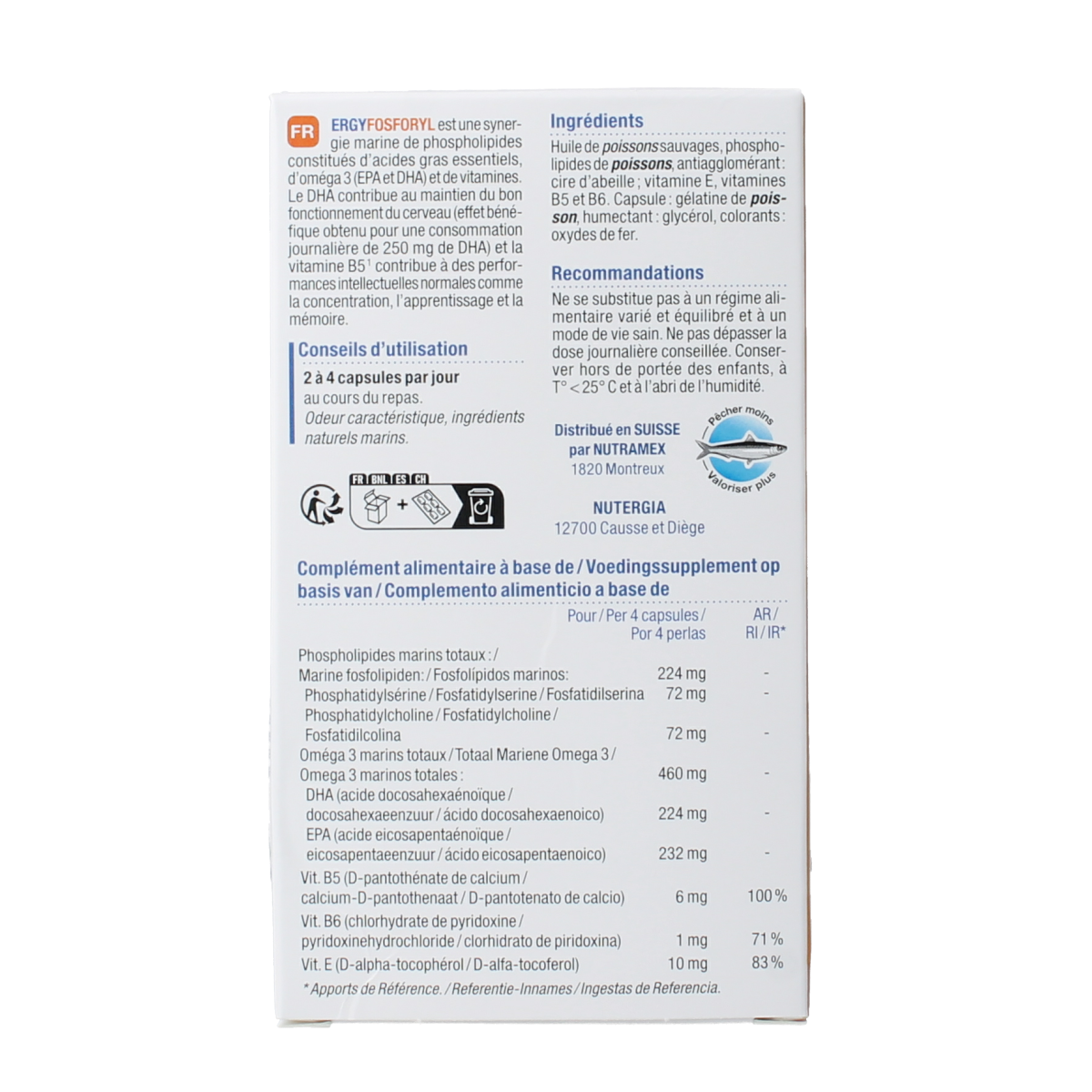 Nutergia Ergyfosforyl 60.00 Capsules