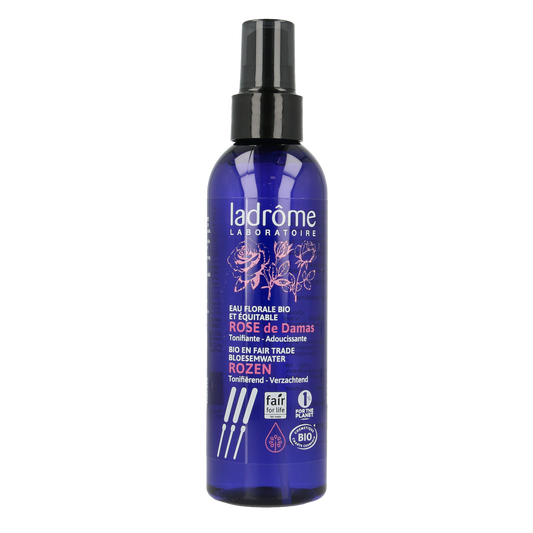 Ladrome Rozenwater spray bio (hydrolaat) 200.00 Milliliter