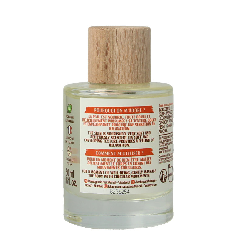 Lovea Monoi massageoil nourishing 50 Milliliter