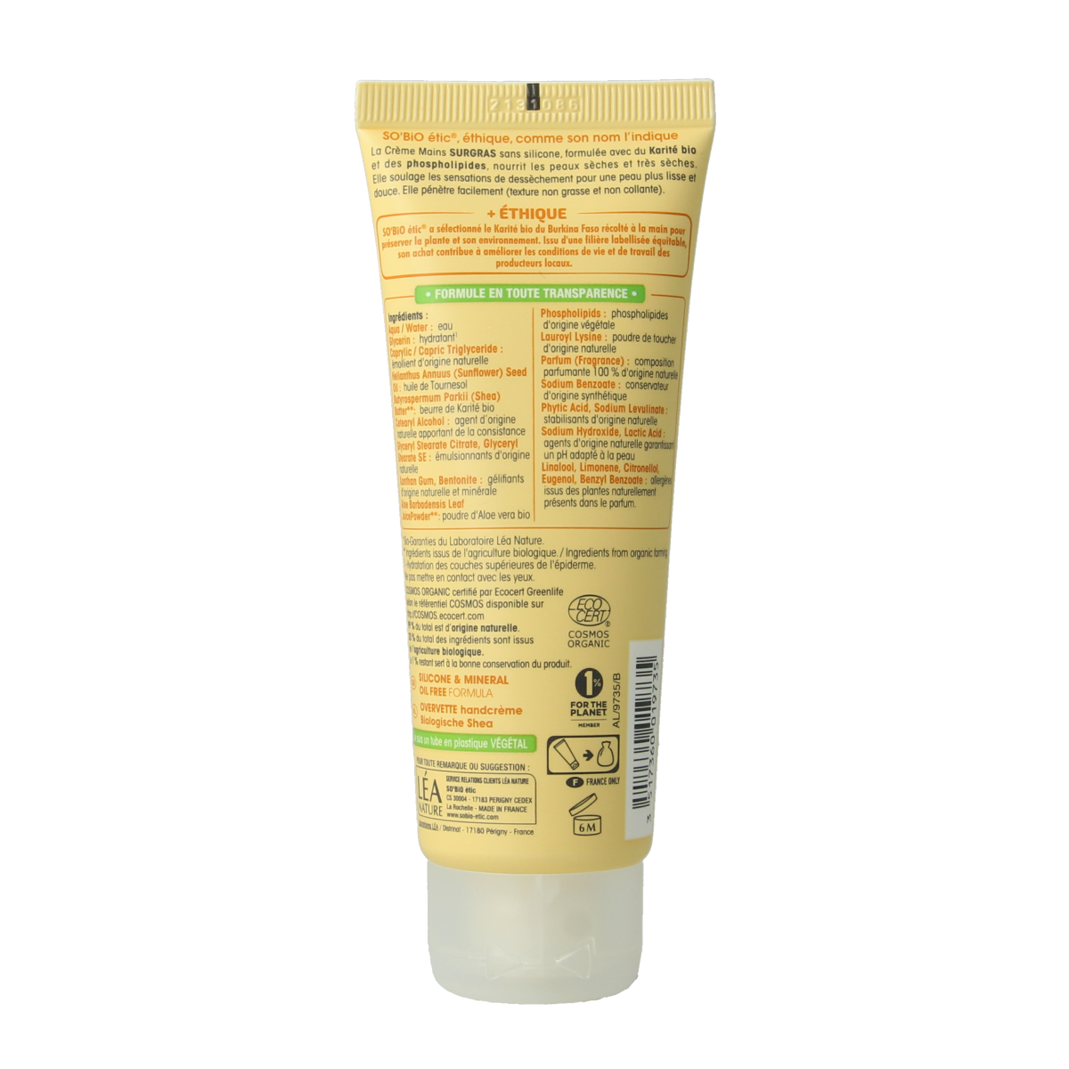 So Bio Etic Handcream shea butter 75.00 Milliliter