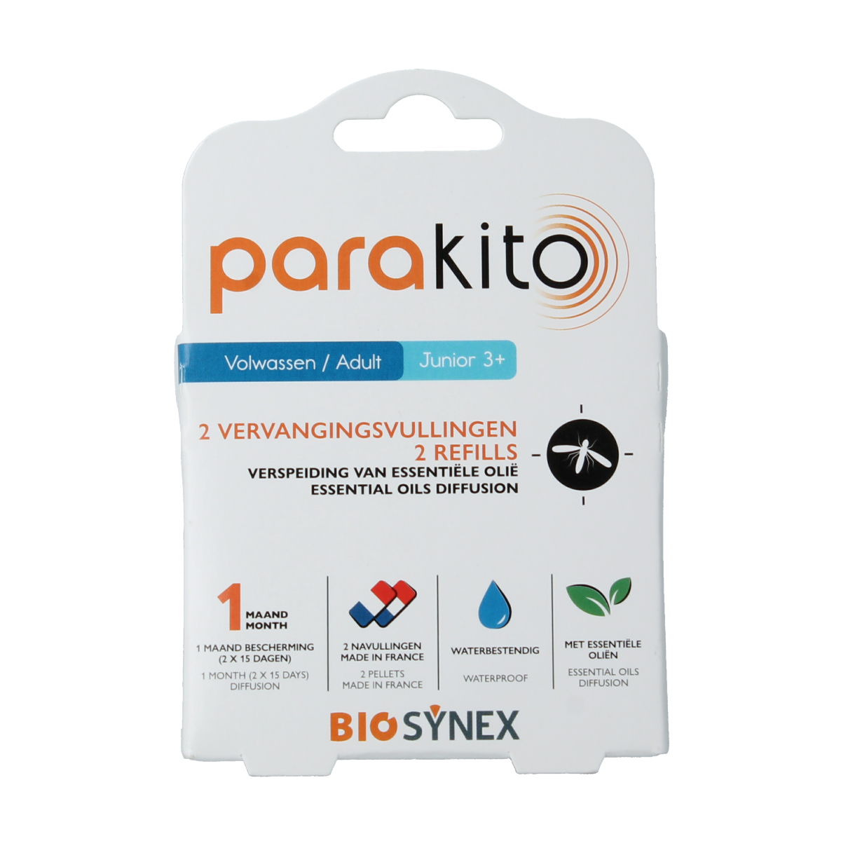 Parakito Anti mug armband navullingen 2.00 Stuks