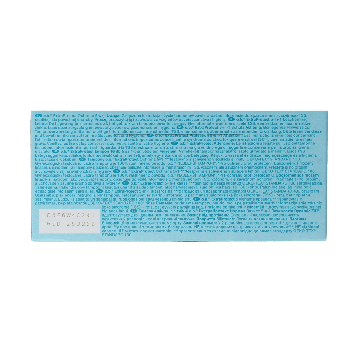 OB Tampons extra protect normal 16.00 Stuks