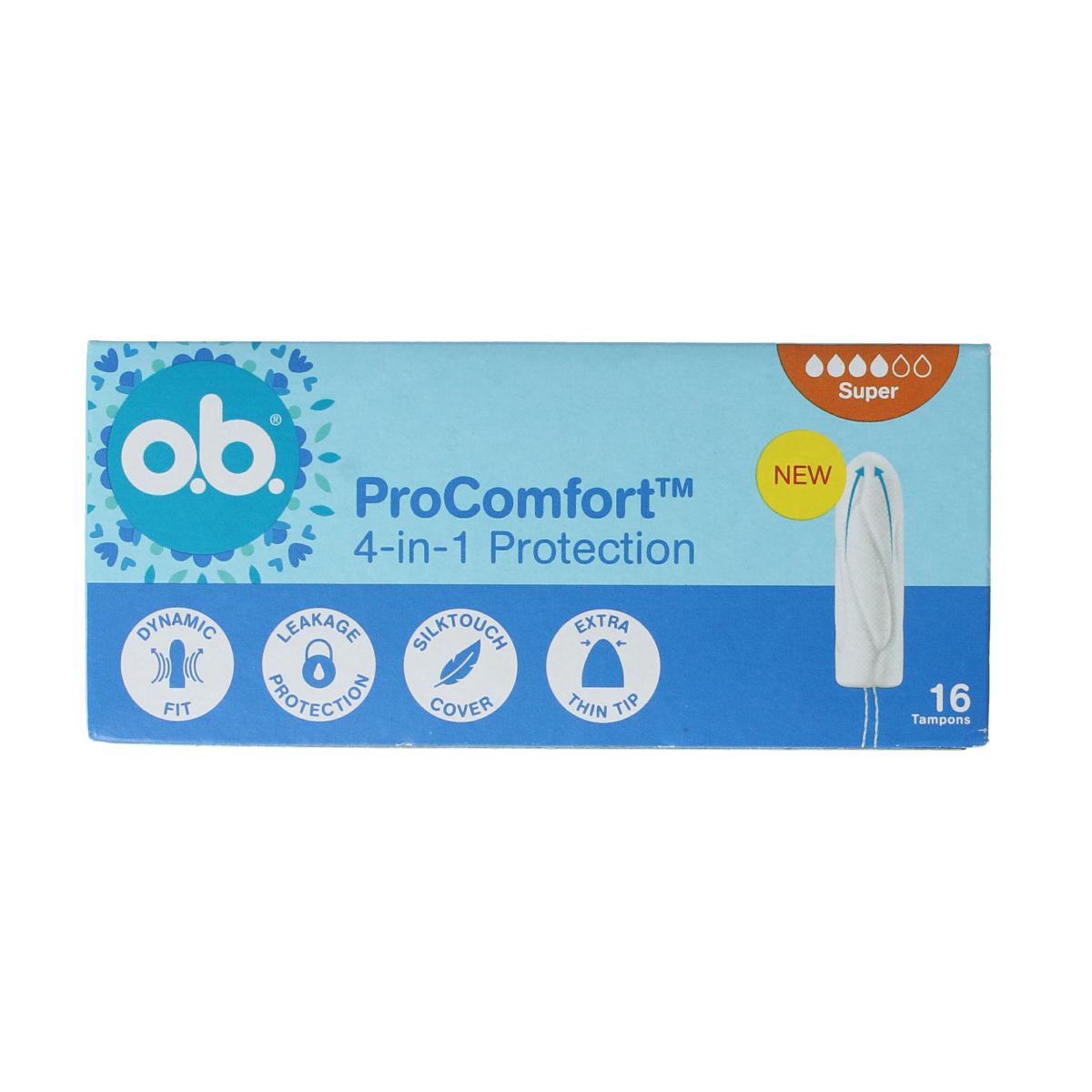 OB Tampons  pro comfort advanced super 16.00 Stuks