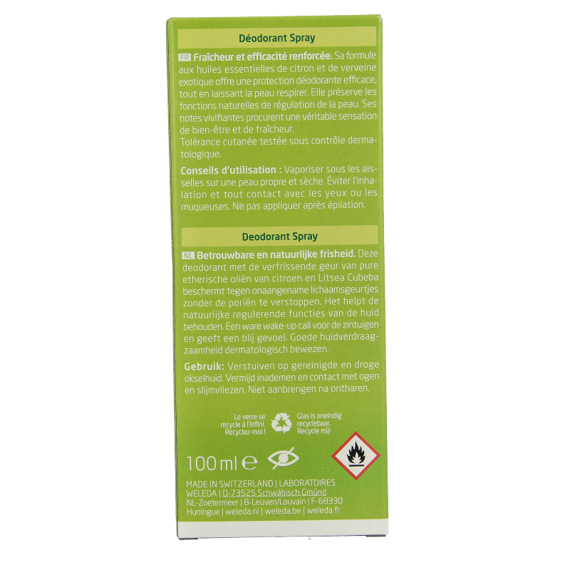 Weleda Citrus deodorant spray 100 Milliliter