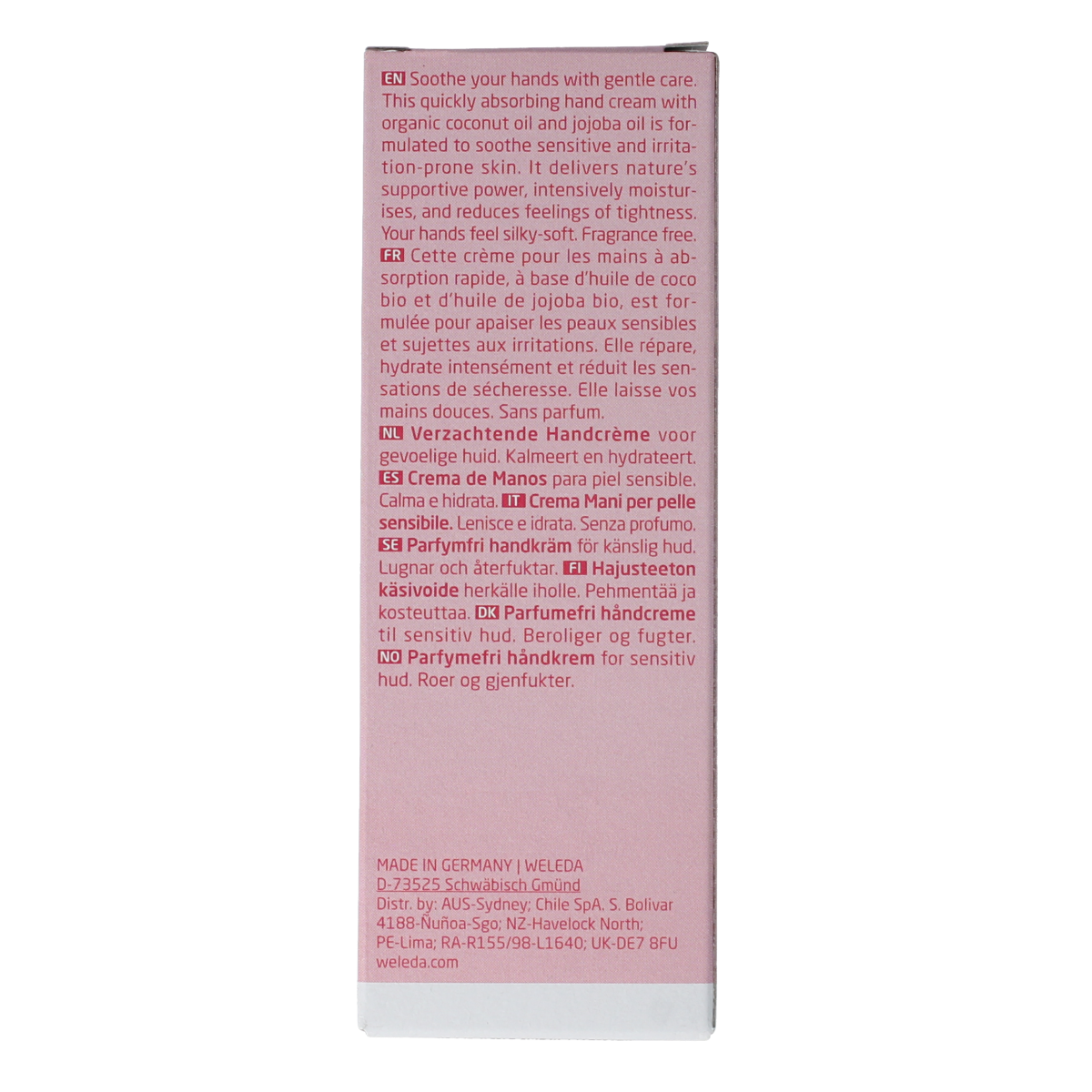 Weleda Verzachtende handcreme parfumvrij 50.00 Milliliter