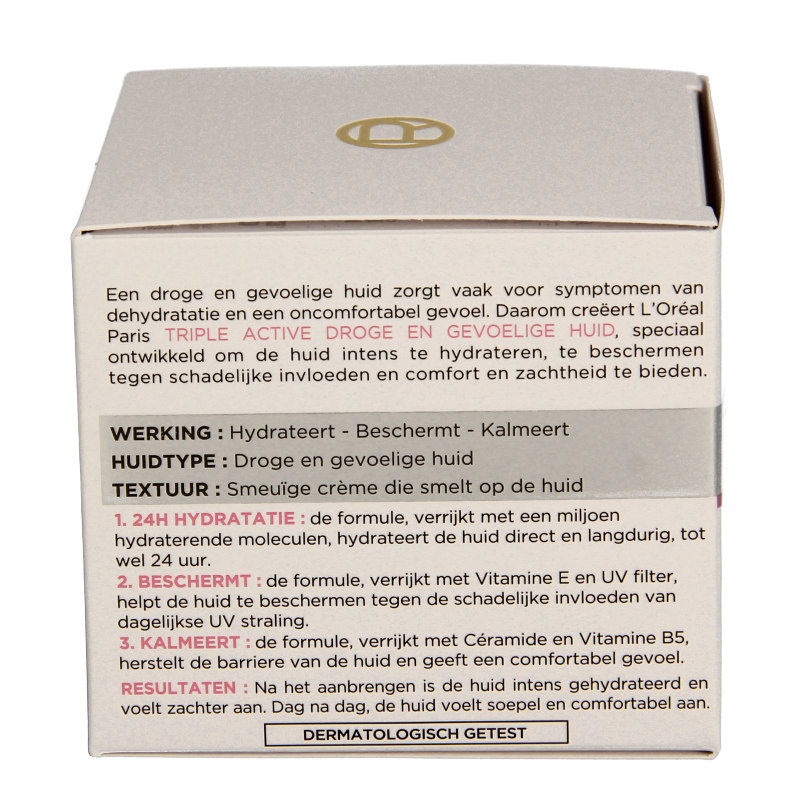 L'Oreal Paris Dermo expertise triple active droog/gev dagcreme 50 Milliliter