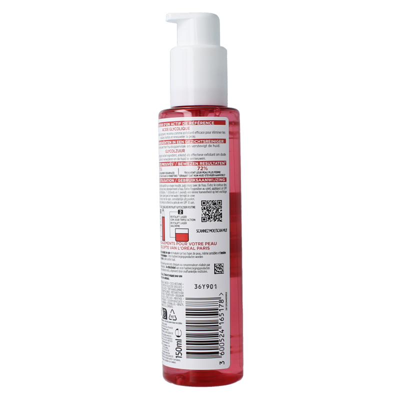 L'Oreal Paris Revitalift glycolic cleanser 150 Milliliter