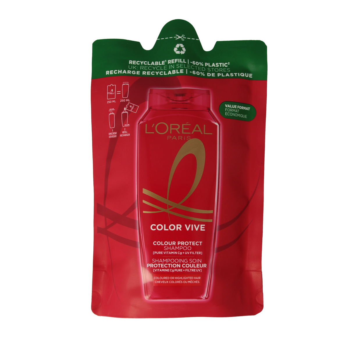 Elvive Shampoo color vive navulling 250.00 Milliliter