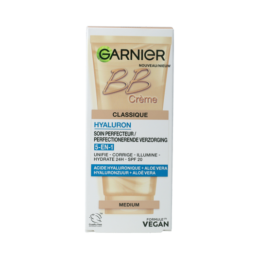 Garnier Skin Naturals BB cream in 50ml tube, designed for evening skin tone and facial skincare.