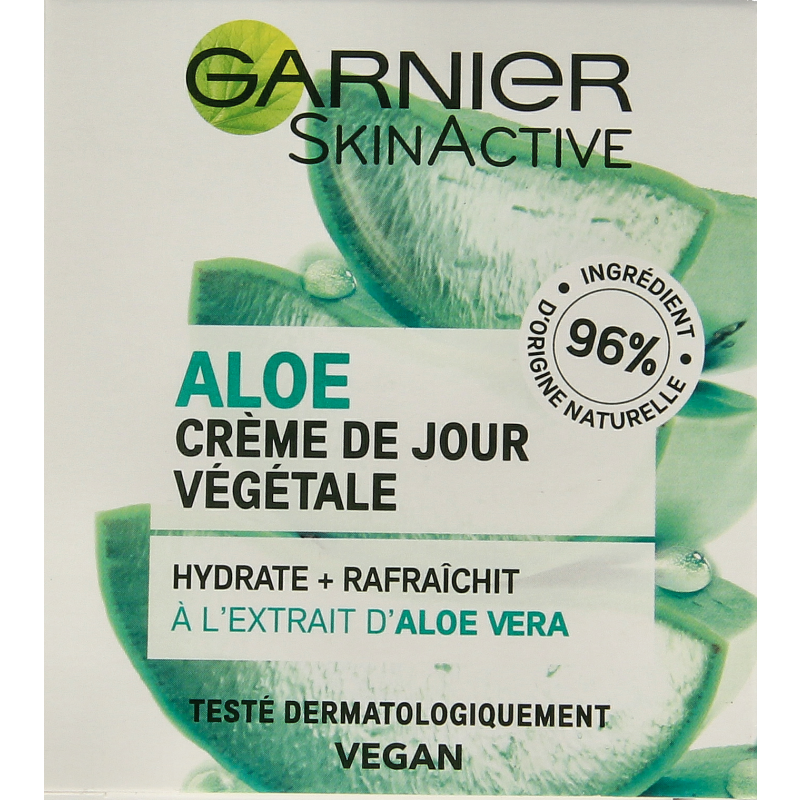 Garnier SkinActive botanische dagcrème met aloe vera, gezichtsverzorging, 50 ml, frisse en hydraterende huidverzorging.